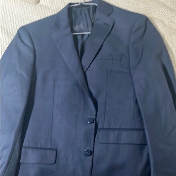 Calvin Klein Collection Blue Suit Timeless Elegance